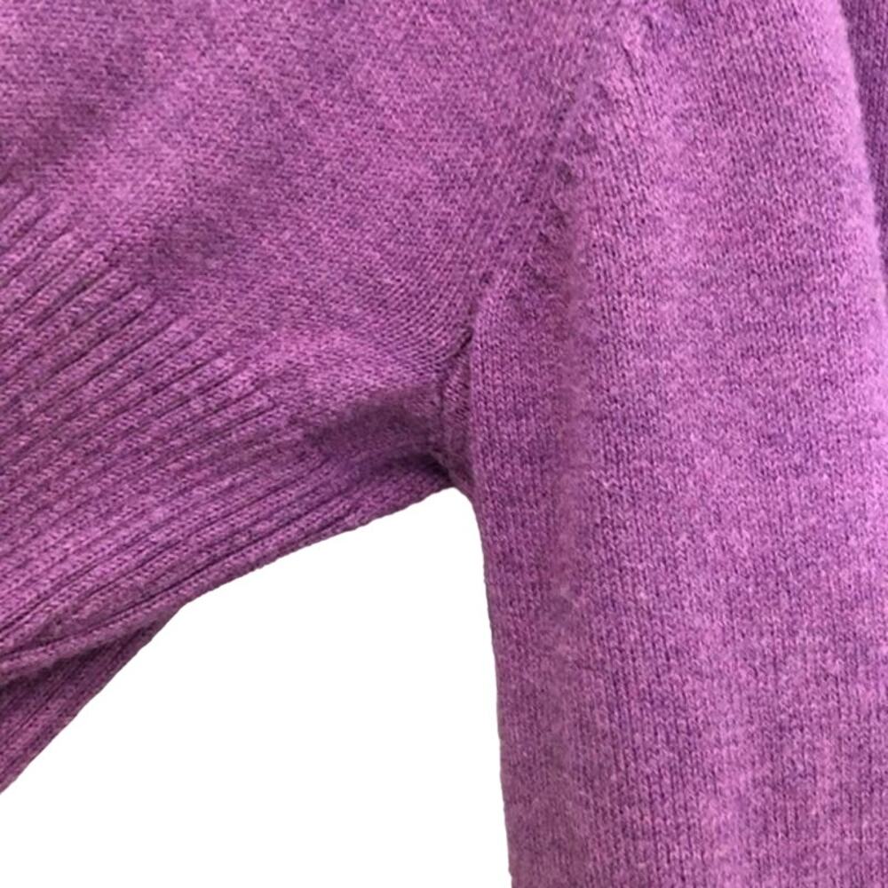 Eileen Fisher Sweater Small  100% Organic Cotton Cowl Neck Cardigan Lagenlook PS - Picture 6 of 9